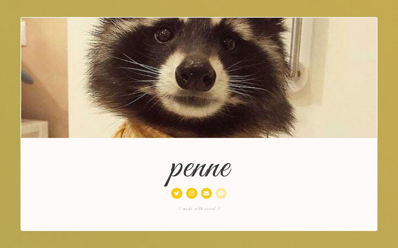 Carrd profile picture for @penne